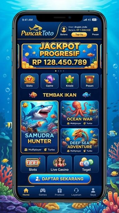 Tampilan antarmuka Puncaktoto yang ramah pengguna.